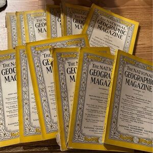 1933 National Geographic Yellow and Black Magazine Collection - 11 issues